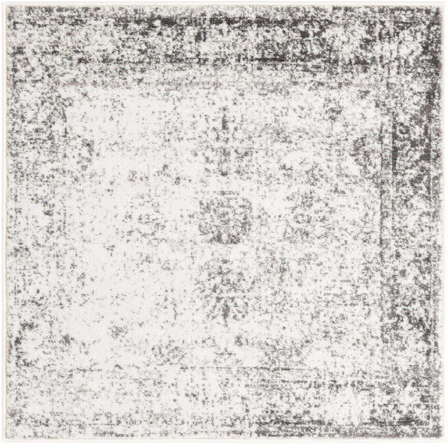 Gray 3' 1 x 3' 1 Sofia Square Area Rug Durable Easy Clean Stain Resistant Unique Carpet for Affordable Interior Home Design for Sale at Rug Engine