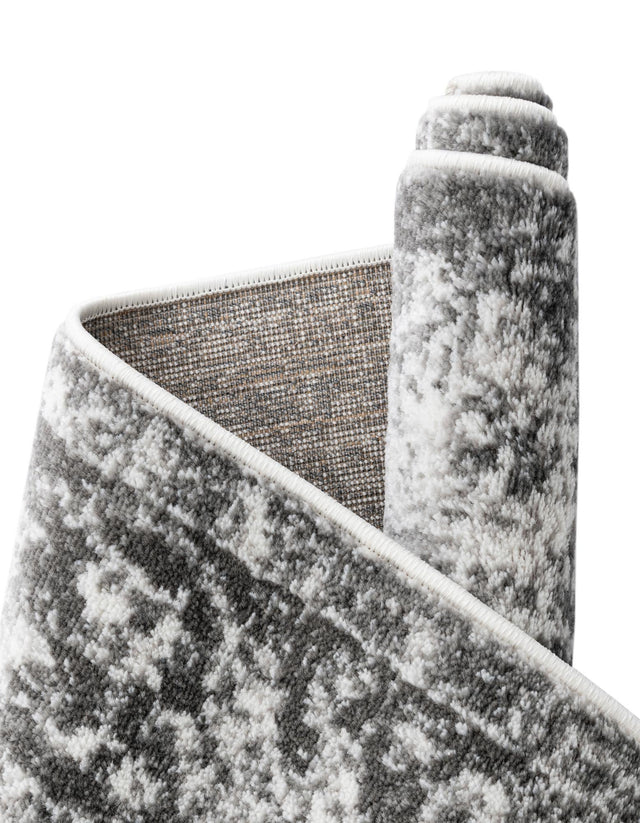 Gray 4' 1 x 6' 1 Sofia Oval Area Rug Durable Easy Clean Stain Resistant Unique Carpet for Affordable Interior Home Design for Sale at Rug Engine