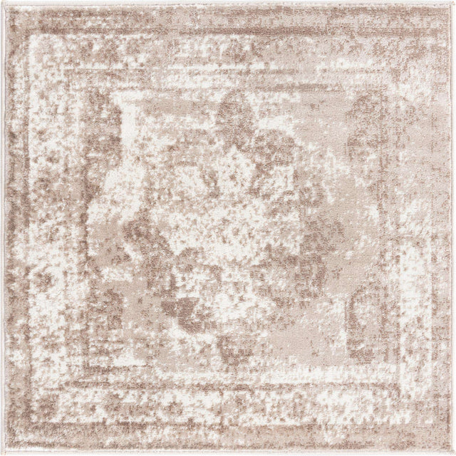 Beige 3' 1 x 3' 1 Sofia Square Area Rug