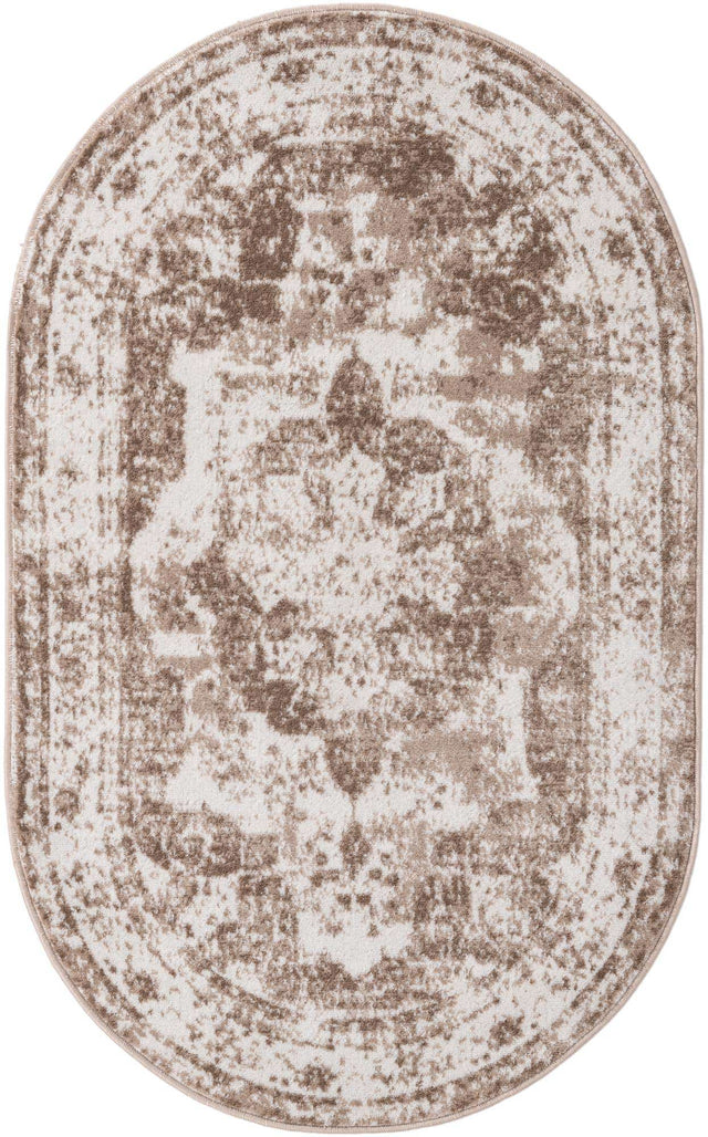Beige 3' 1 x 5' 3 Sofia Oval Area Rug