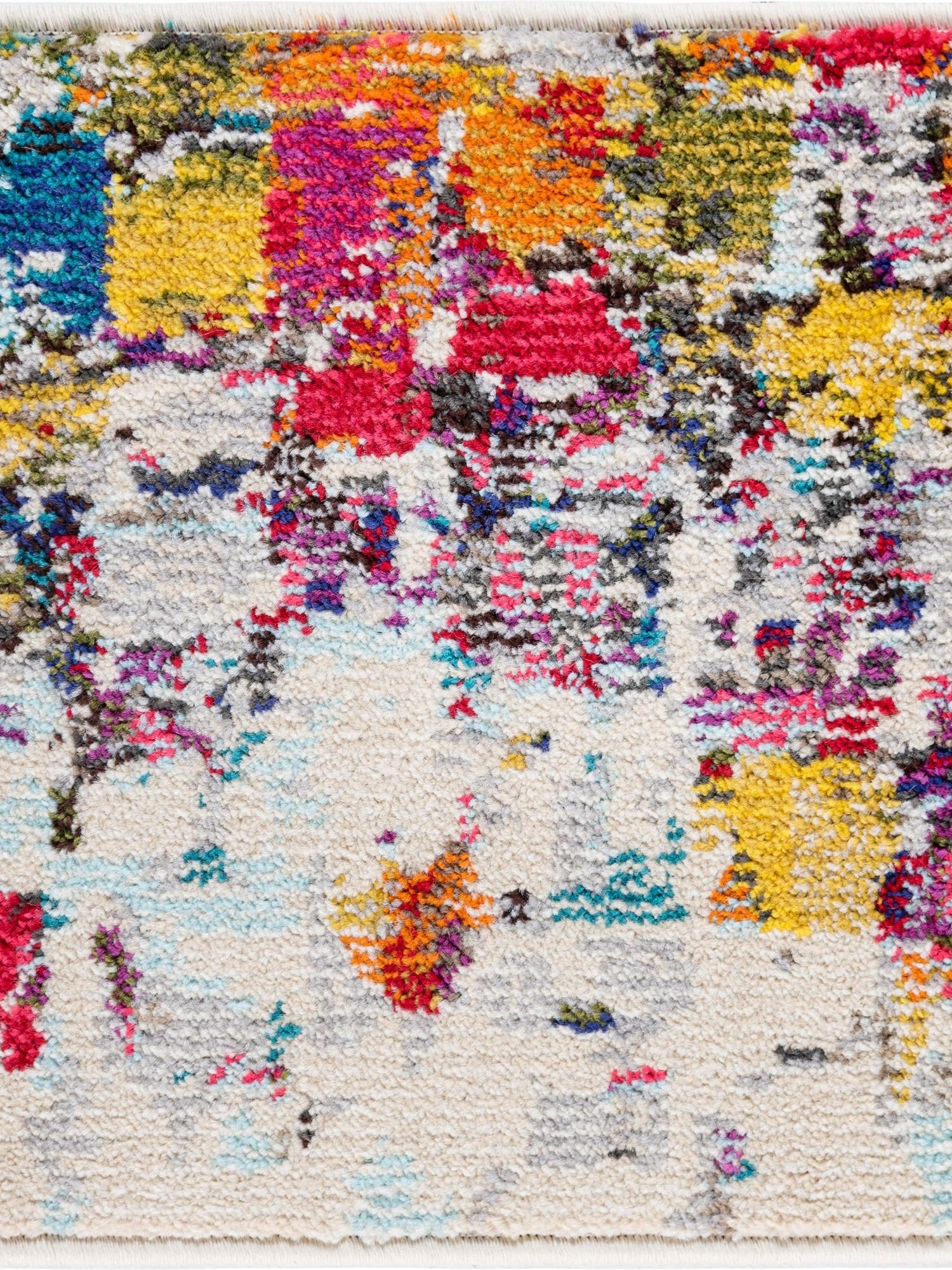 Multicolor 1' 4 x 1' 4 Estrella Sample Area Rug 100% Polypropylene Non-Shedding Stain Resistant Carpet Colorful Modern Abstract Design Easy Clean for Home Decor for Sale at Rug Engine