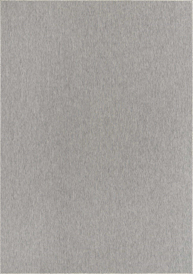 Light Gray 10' x 14' 1 Outdoor Solid Rectangle Area Rug Weather Resistant for Patio, Deck, Terrace, Balcony, Porch 100% Polypropylene Minimalist Waterproof Carpet for Sale at Rug Engine