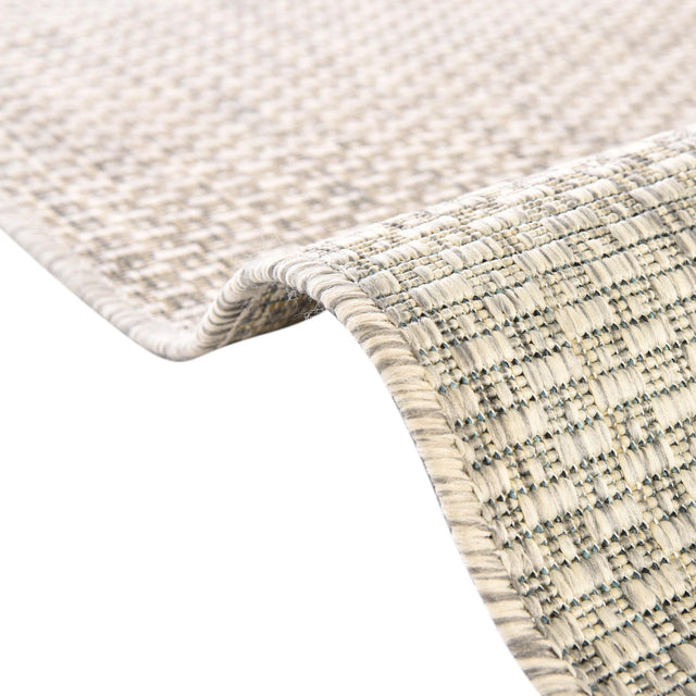 Light Gray 5' 3 x 5' 3 Outdoor Solid Square Area Rug Weather Resistant for Patio, Deck, Terrace, Balcony, Porch 100% Polypropylene Minimalist Waterproof Carpet for Sale at Rug Engine