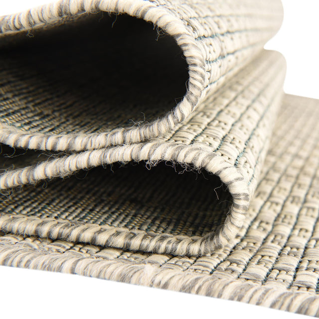 Light Gray 6' 1 x 6' 1 Outdoor Solid Square Area Rug Weather Resistant for Patio, Deck, Terrace, Balcony, Porch 100% Polypropylene Minimalist Waterproof Carpet for Sale at Rug Engine