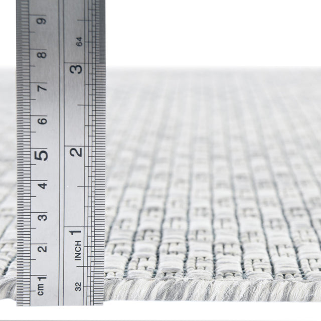 Light Gray 5' 3 x 5' 3 Outdoor Solid Octagon Area Rug Weather Resistant for Patio, Deck, Terrace, Balcony, Porch 100% Polypropylene Minimalist Waterproof Carpet for Sale at Rug Engine