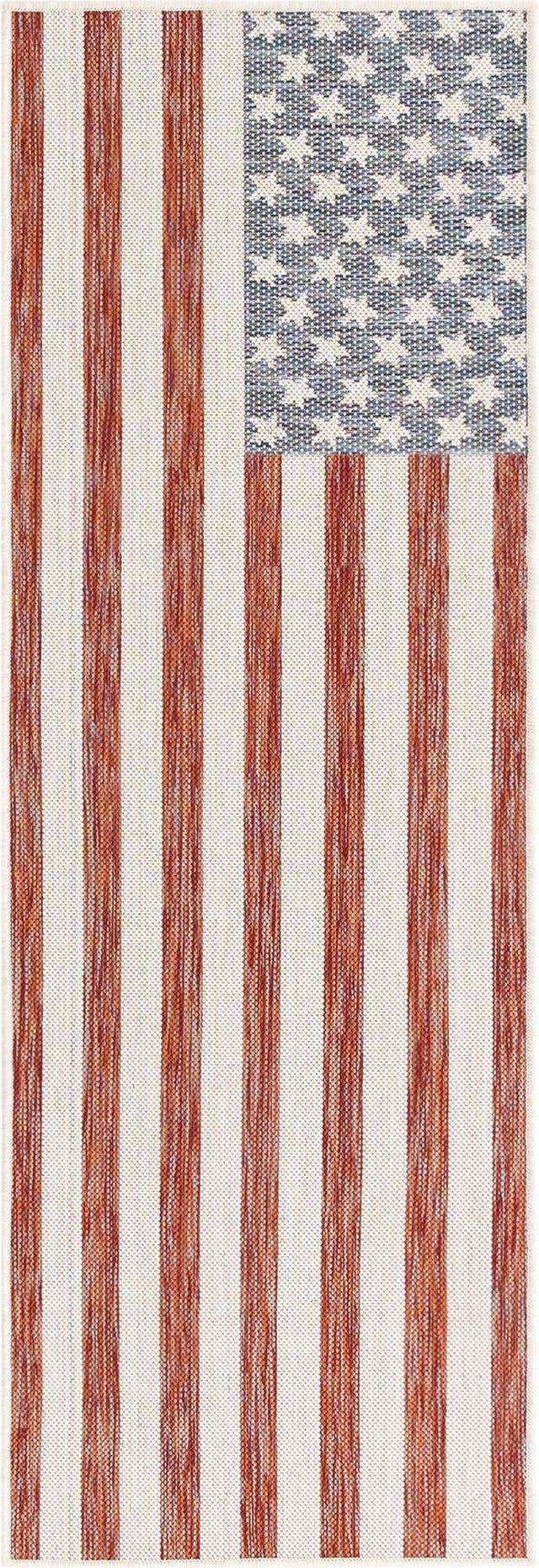 Red 2' x 6' 1 Jill Zarin Outdoor Runner Area Rug Weather Resistant for Patio, Deck, Terrace, Balcony, Porch Durable 100% Polypropylene Carpet for Outside for Sale at Rug Engine