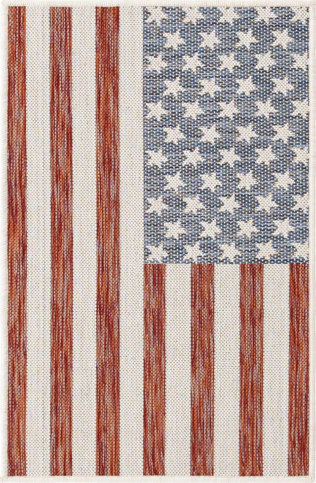 Red 2' x 3' 1 Jill Zarin Outdoor Rectangle Area Rug Weather Resistant for Patio, Deck, Terrace, Balcony, Porch Durable 100% Polypropylene Carpet for Outside for Sale at Rug Engine
