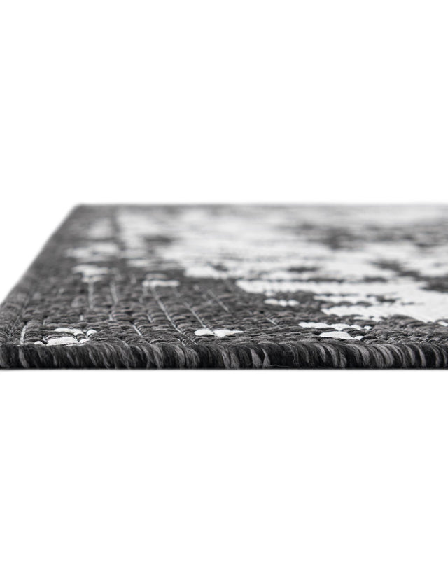 Charcoal Gray 7' 10 x 7' 10 Jill Zarin Outdoor Square Area Rug Weather Resistant for Patio, Deck, Terrace, Balcony, Porch Durable 100% Polypropylene Carpet for Outside for Sale at Rug Engine