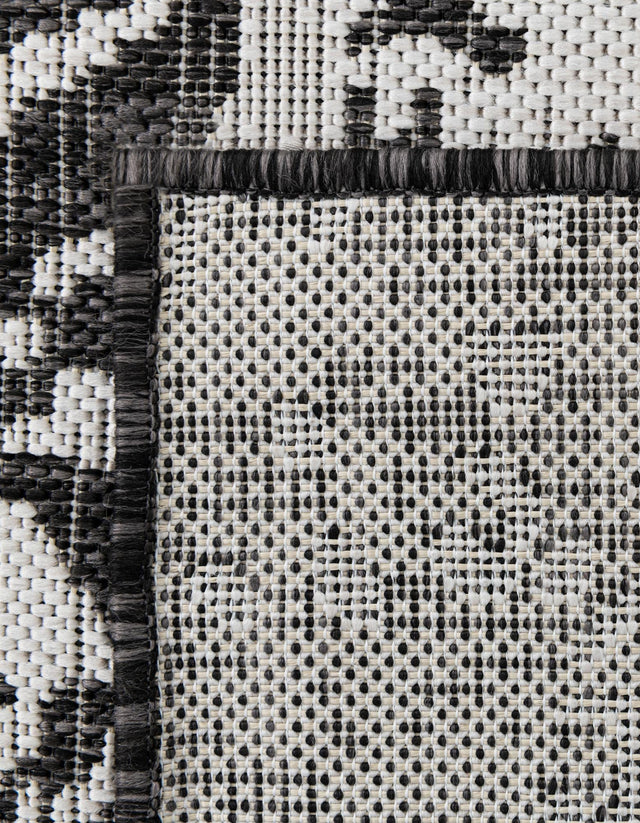 Charcoal Gray 5' 3 x 8' Jill Zarin Outdoor Rectangle Area Rug Weather Resistant for Patio, Deck, Terrace, Balcony, Porch Durable 100% Polypropylene Carpet for Outside for Sale at Rug Engine