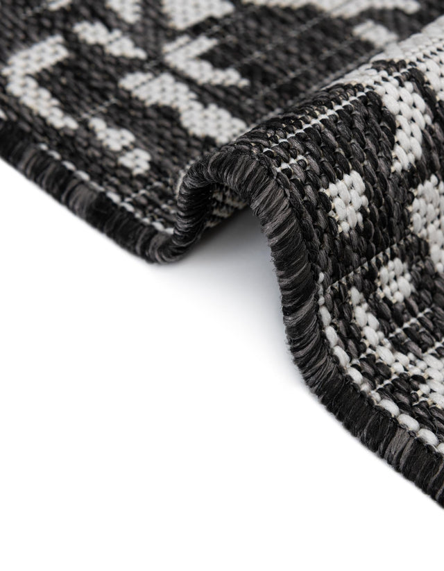 Charcoal Gray 5' 3 x 8' Jill Zarin Outdoor Rectangle Area Rug Weather Resistant for Patio, Deck, Terrace, Balcony, Porch Durable 100% Polypropylene Carpet for Outside for Sale at Rug Engine