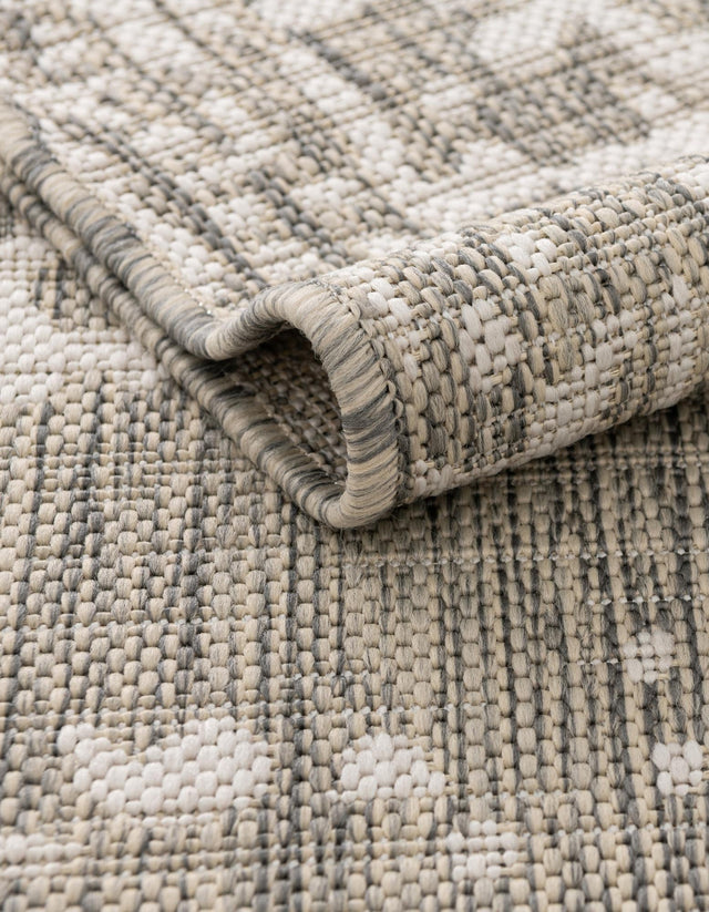 Gray 7' 10 x 10' Jill Zarin Outdoor Rectangle Area Rug Weather Resistant for Patio, Deck, Terrace, Balcony, Porch Durable 100% Polypropylene Carpet for Outside for Sale at Rug Engine