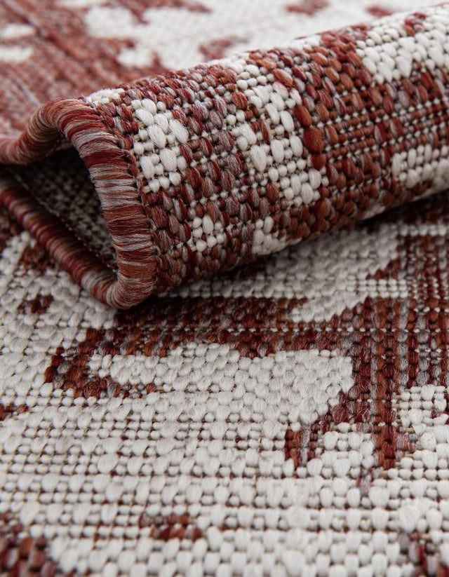 Rust Red 2' x 6' 1 Jill Zarin Outdoor Runner Area Rug Weather Resistant for Patio, Deck, Terrace, Balcony, Porch Durable 100% Polypropylene Carpet for Outside for Sale at Rug Engine