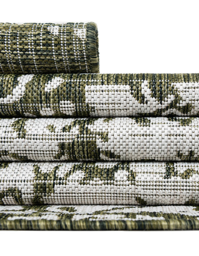 Green 2' x 3' 1 Jill Zarin Outdoor Rectangle Area Rug Weather Resistant for Patio, Deck, Terrace, Balcony, Porch Durable 100% Polypropylene Carpet for Outside for Sale at Rug Engine