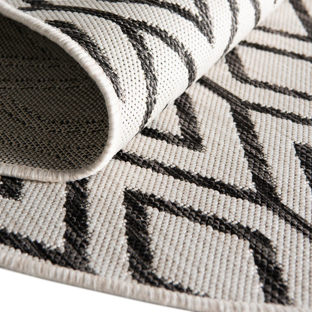 Ivory 4' 1 x 4' 1 Jill Zarin Outdoor Round Area Rug Weather Resistant for Patio, Deck, Terrace, Balcony, Porch Durable 100% Polypropylene Carpet for Outside for Sale at Rug Engine