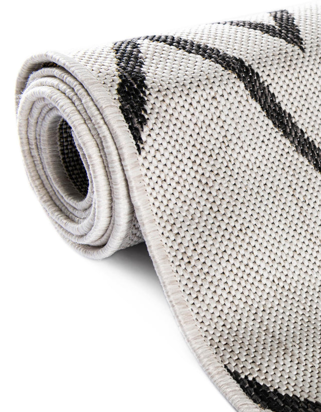 Ivory 7' 10 x 10' Jill Zarin Outdoor Oval Area Rug Weather Resistant for Patio, Deck, Terrace, Balcony, Porch Durable 100% Polypropylene Carpet for Outside for Sale at Rug Engine