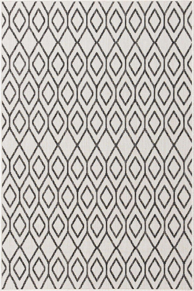 Ivory 4' 1 x 6' 1 Jill Zarin Outdoor Rectangle Area Rug Weather Resistant for Patio, Deck, Terrace, Balcony, Porch Durable 100% Polypropylene Carpet for Outside for Sale at Rug Engine