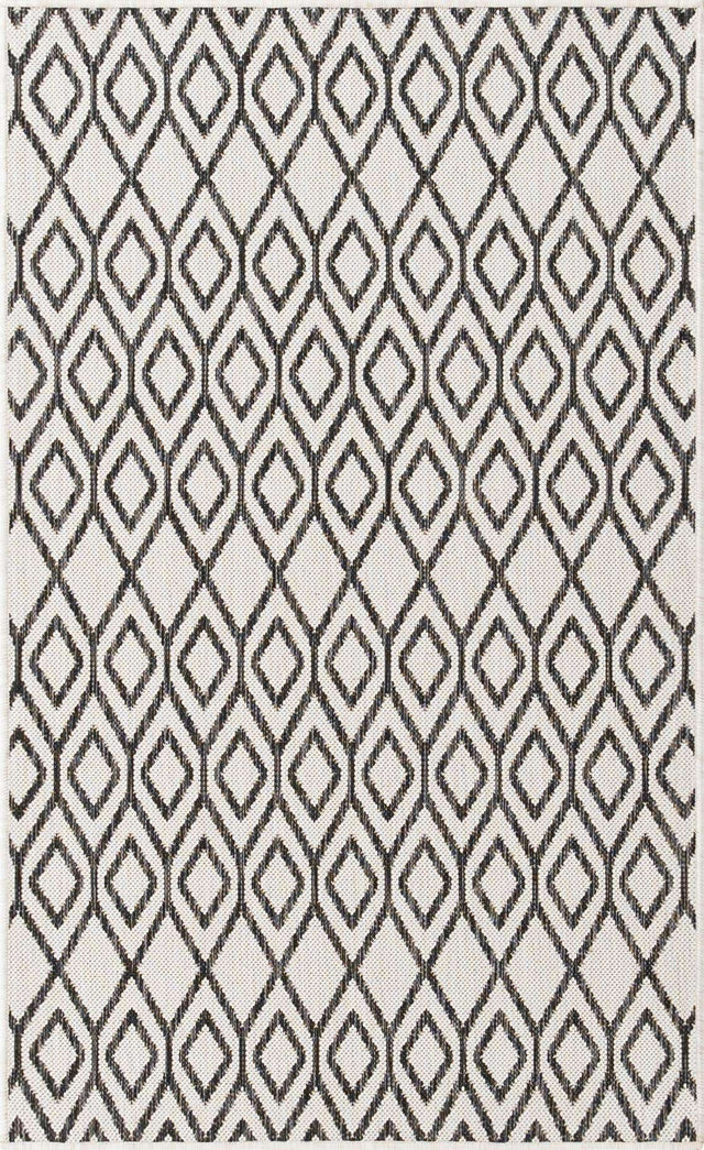 Ivory 3' 1 x 5' 3 Jill Zarin Outdoor Rectangle Area Rug Weather Resistant for Patio, Deck, Terrace, Balcony, Porch Durable 100% Polypropylene Carpet for Outside for Sale at Rug Engine