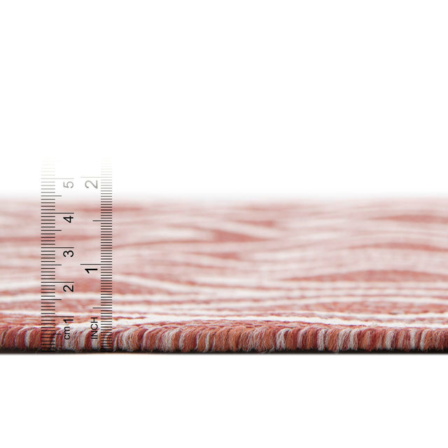 Rust Red 2' x 6' 1 Jill Zarin Outdoor Runner Area Rug Weather Resistant for Patio, Deck, Terrace, Balcony, Porch Durable 100% Polypropylene Carpet for Outside for Sale at Rug Engine