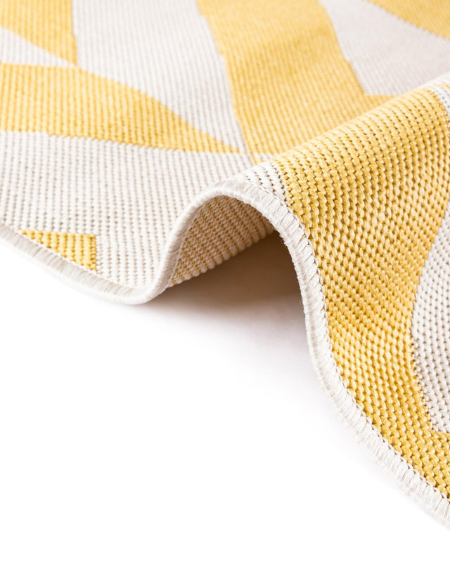 Yellow 2' x 3' 1 Jill Zarin Outdoor Rectangle Area Rug Weather Resistant for Patio, Deck, Terrace, Balcony, Porch Durable 100% Polypropylene Carpet for Outside for Sale at Rug Engine