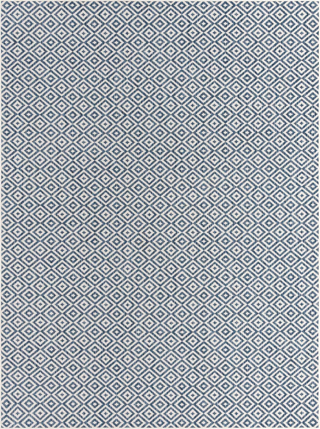 Blue 9' x 12' Jill Zarin Outdoor Rectangle Area Rug Weather Resistant for Patio, Deck, Terrace, Balcony, Porch Durable 100% Polypropylene Carpet for Outside for Sale at Rug Engine