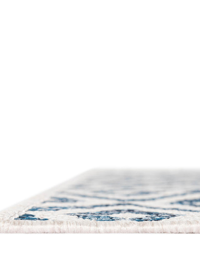 Blue 9' x 12' Jill Zarin Outdoor Rectangle Area Rug Weather Resistant for Patio, Deck, Terrace, Balcony, Porch Durable 100% Polypropylene Carpet for Outside for Sale at Rug Engine