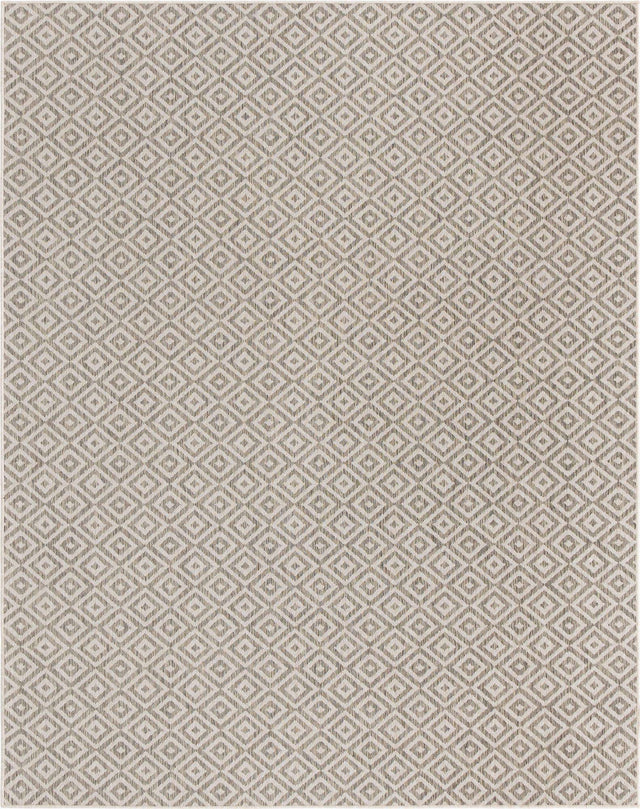 Light Gray 7' 10 x 10' Jill Zarin Outdoor Rectangle Area Rug Weather Resistant for Patio, Deck, Terrace, Balcony, Porch Durable 100% Polypropylene Carpet for Outside for Sale at Rug Engine