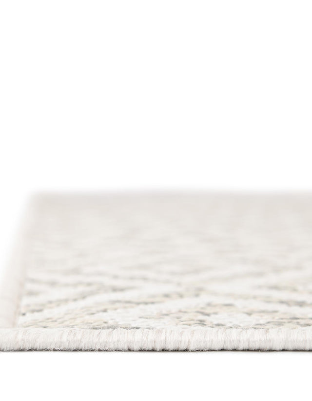 Light Gray 7' 10 x 10' Jill Zarin Outdoor Rectangle Area Rug Weather Resistant for Patio, Deck, Terrace, Balcony, Porch Durable 100% Polypropylene Carpet for Outside for Sale at Rug Engine