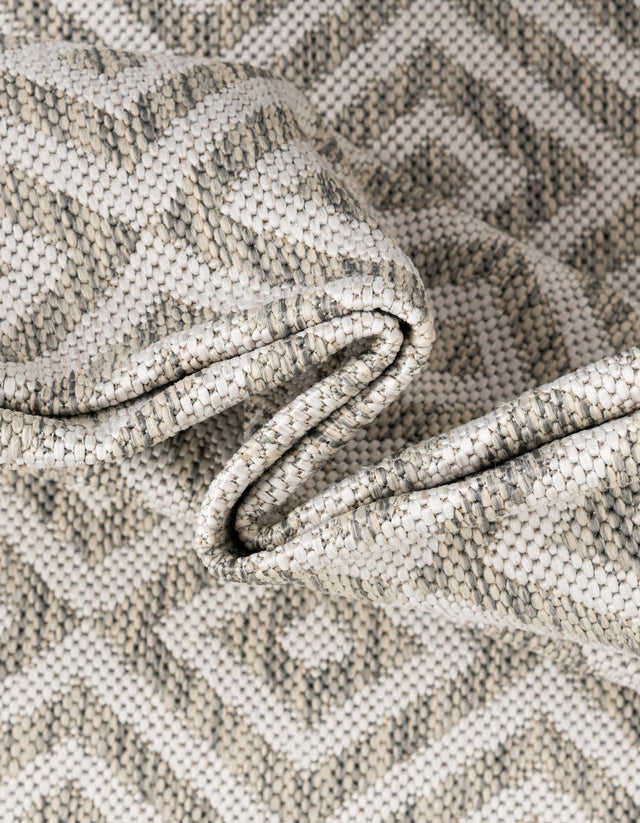 Light Gray 7' 10 x 10' Jill Zarin Outdoor Rectangle Area Rug Weather Resistant for Patio, Deck, Terrace, Balcony, Porch Durable 100% Polypropylene Carpet for Outside for Sale at Rug Engine