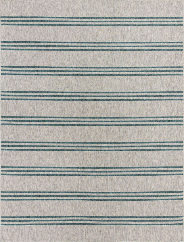 Light Gray 9' x 12' Jill Zarin Outdoor Rectangle Area Rug Weather Resistant for Patio, Deck, Terrace, Balcony, Porch Durable 100% Polypropylene Carpet for Outside for Sale at Rug Engine
