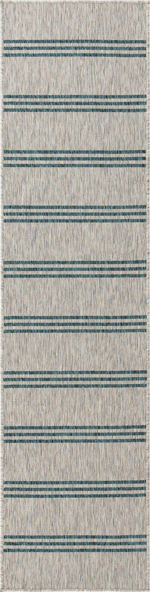 Light Gray 2' x 8' Jill Zarin Outdoor Runner Area Rug Weather Resistant for Patio, Deck, Terrace, Balcony, Porch Durable 100% Polypropylene Carpet for Outside for Sale at Rug Engine