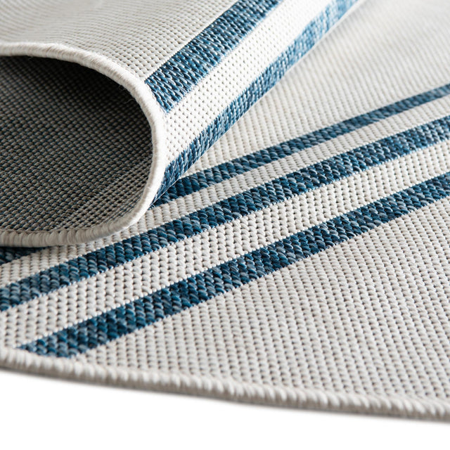 Ivory 6' 7 x 6' 7 Jill Zarin Outdoor Round Area Rug Weather Resistant for Patio, Deck, Terrace, Balcony, Porch Durable 100% Polypropylene Carpet for Outside for Sale at Rug Engine