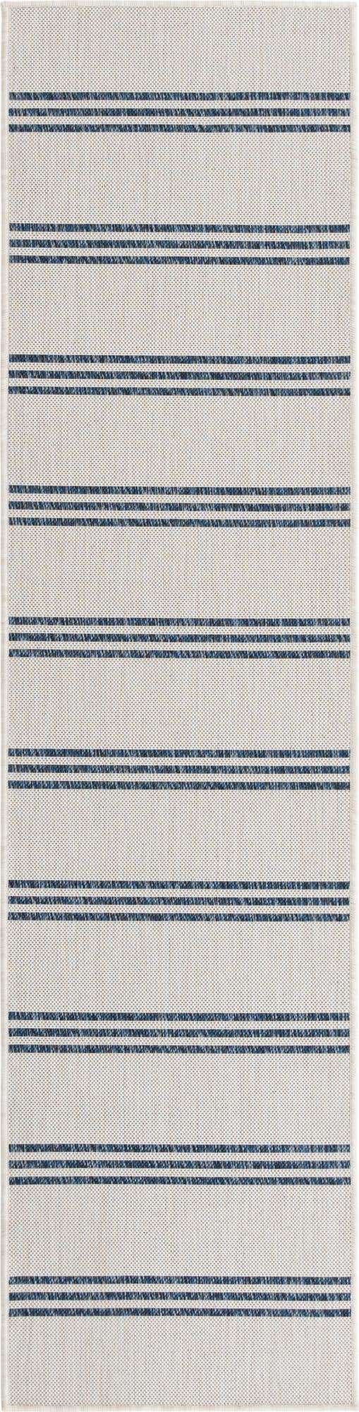 Ivory 2' x 8' Jill Zarin Outdoor Runner Area Rug Weather Resistant for Patio, Deck, Terrace, Balcony, Porch Durable 100% Polypropylene Carpet for Outside for Sale at Rug Engine