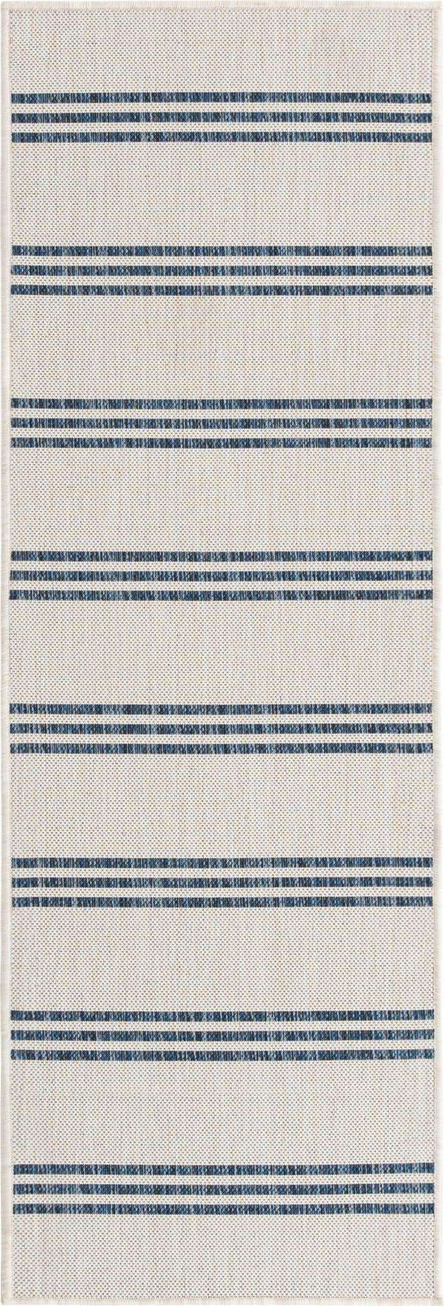 Ivory 2' x 6' 1 Jill Zarin Outdoor Runner Area Rug Weather Resistant for Patio, Deck, Terrace, Balcony, Porch Durable 100% Polypropylene Carpet for Outside for Sale at Rug Engine