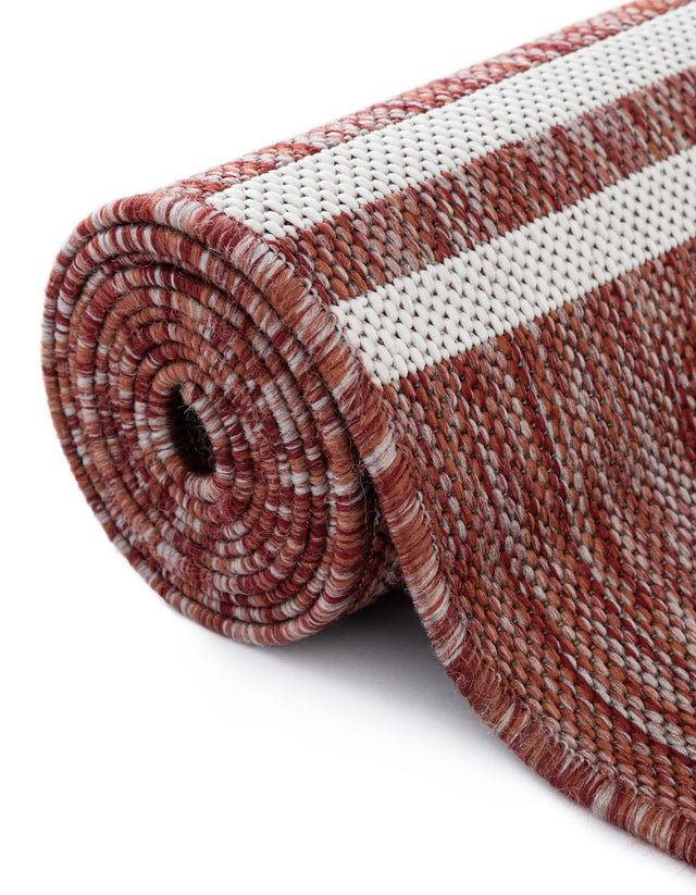 Rust Red 7' 10 x 10' Jill Zarin Outdoor Rectangle Area Rug Weather Resistant for Patio, Deck, Terrace, Balcony, Porch Durable 100% Polypropylene Carpet for Outside for Sale at Rug Engine