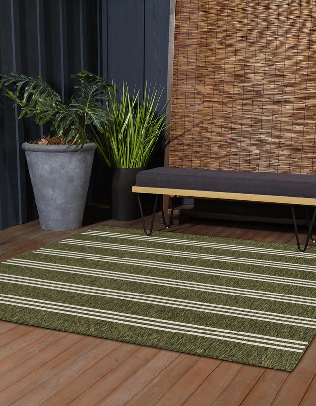 Green 10' 8 x 10' 8 Jill Zarin Outdoor Square Area Rug Weather Resistant for Patio, Deck, Terrace, Balcony, Porch Durable 100% Polypropylene Carpet for Outside for Sale at Rug Engine