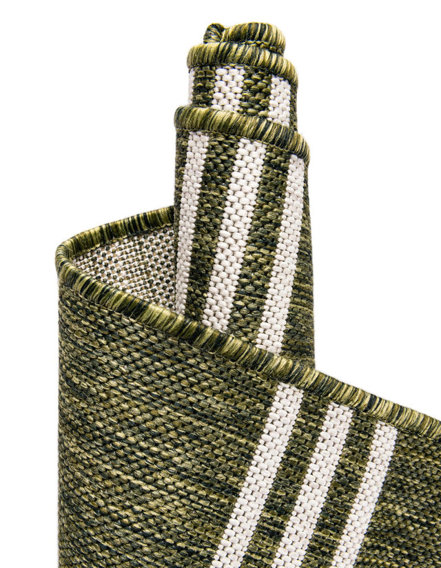 Green 13' 1 x 13' 1 Jill Zarin Outdoor Square Area Rug Weather Resistant for Patio, Deck, Terrace, Balcony, Porch Durable 100% Polypropylene Carpet for Outside for Sale at Rug Engine