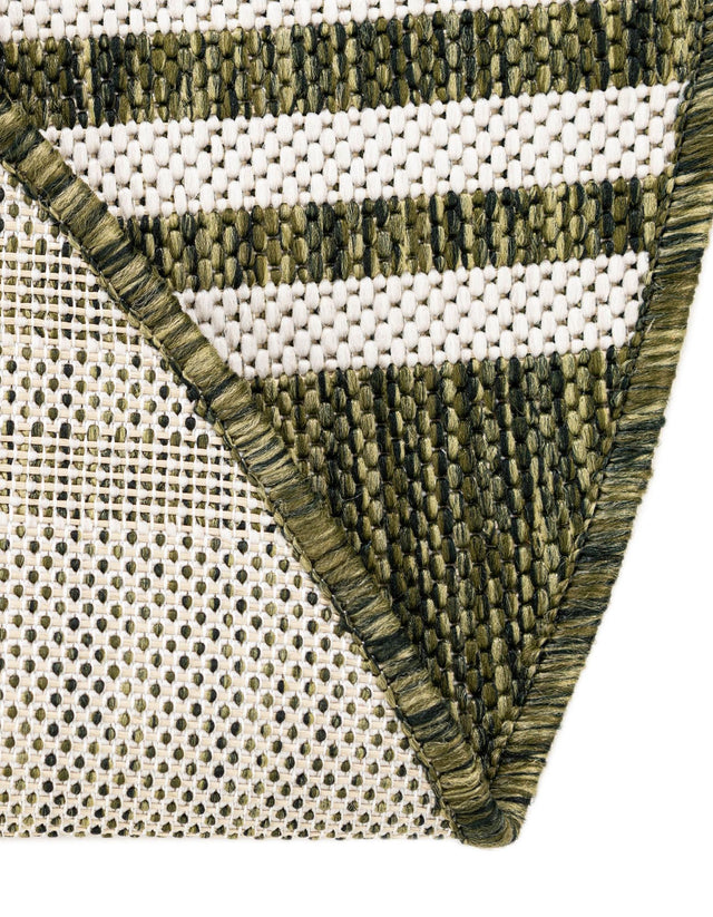 Green 6' 7 x 6' 7 Jill Zarin Outdoor Round Area Rug Weather Resistant for Patio, Deck, Terrace, Balcony, Porch Durable 100% Polypropylene Carpet for Outside for Sale at Rug Engine