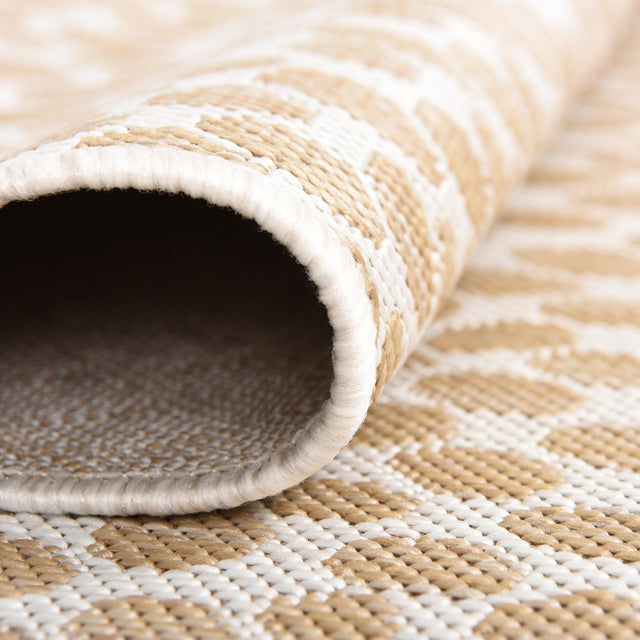 Dark Beige 5' 3 x 8' Jill Zarin Outdoor Rectangle Area Rug Weather Resistant for Patio, Deck, Terrace, Balcony, Porch Durable 100% Polypropylene Carpet for Outside for Sale at Rug Engine