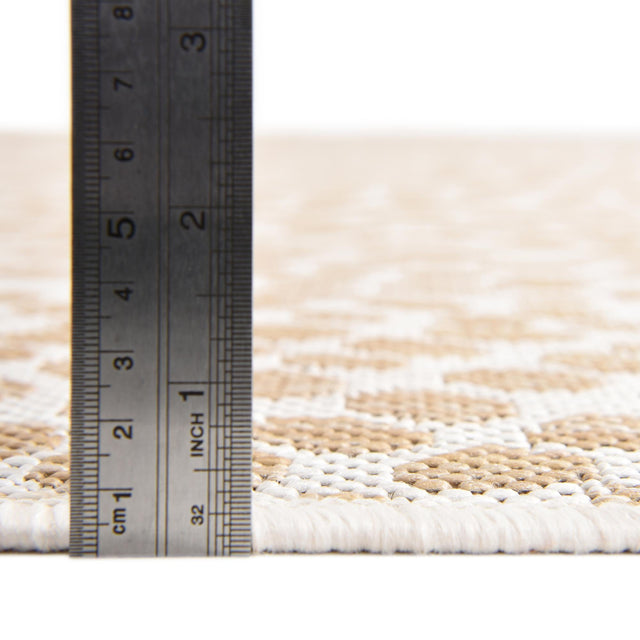 Dark Beige 2' x 8' Jill Zarin Outdoor Runner Area Rug Weather Resistant for Patio, Deck, Terrace, Balcony, Porch Durable 100% Polypropylene Carpet for Outside for Sale at Rug Engine