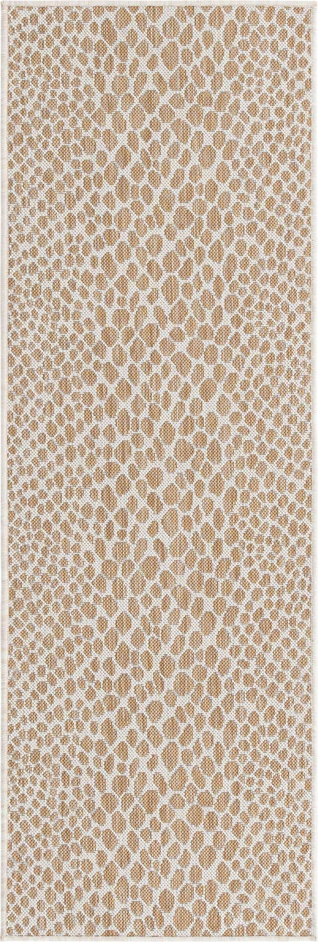 Dark Beige 2' x 6' 1 Jill Zarin Outdoor Runner Area Rug Weather Resistant for Patio, Deck, Terrace, Balcony, Porch Durable 100% Polypropylene Carpet for Outside for Sale at Rug Engine