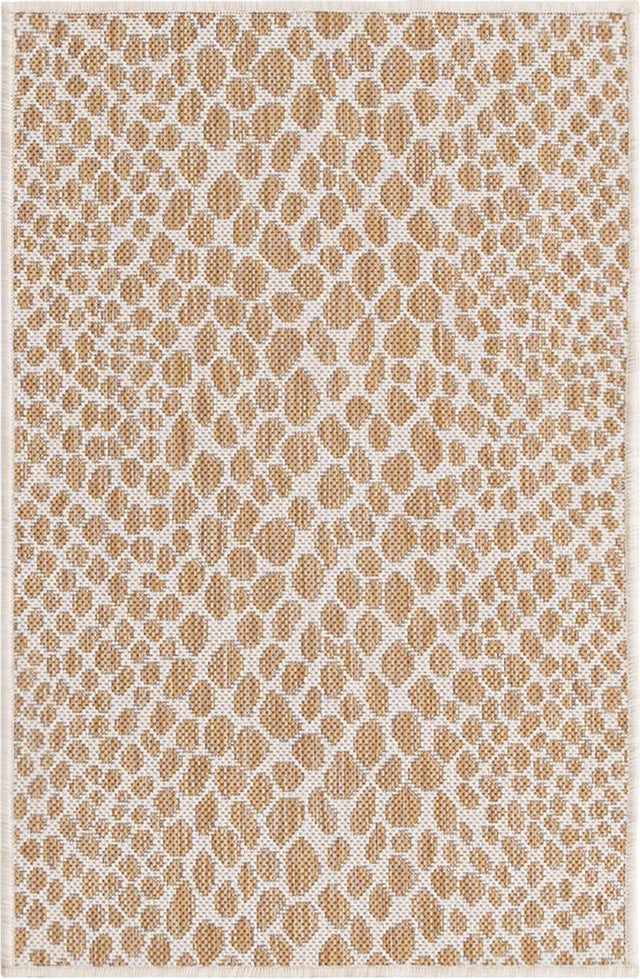 Dark Beige 2' x 3' 1 Jill Zarin Outdoor Rectangle Area Rug Weather Resistant for Patio, Deck, Terrace, Balcony, Porch Durable 100% Polypropylene Carpet for Outside for Sale at Rug Engine