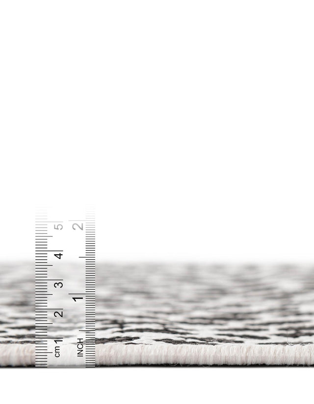 Black 9' x 12' Jill Zarin Outdoor Rectangle Area Rug Weather Resistant for Patio, Deck, Terrace, Balcony, Porch Durable 100% Polypropylene Carpet for Outside for Sale at Rug Engine