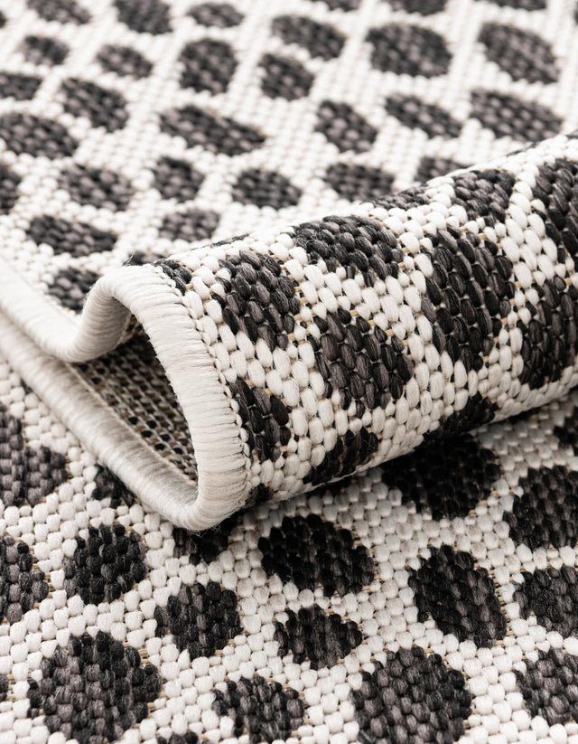 Black 9' x 12' Jill Zarin Outdoor Rectangle Area Rug Weather Resistant for Patio, Deck, Terrace, Balcony, Porch Durable 100% Polypropylene Carpet for Outside for Sale at Rug Engine