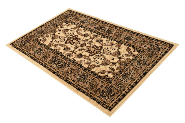 Ivory 3' 1 x 5' 3 Sialk Hill Rectangle Area Rug 100% Polypropylene Durable Easy Clean Classic Traditional Design Carpet for Interior Design for Sale at Rug Engine