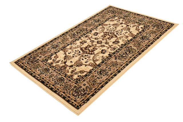 Ivory 3' 1 x 5' 3 Sialk Hill Rectangle Area Rug 100% Polypropylene Durable Easy Clean Classic Traditional Design Carpet for Interior Design for Sale at Rug Engine