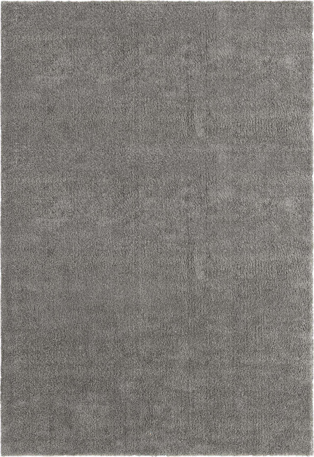 Gray 10' x 14' Solo Rectangle Area Rug Thick Soft Touch Fluffy & Plush Shaggy Pile Durable Minimalist Carpet for Classic Interior Design for Sale at Rug Engine
