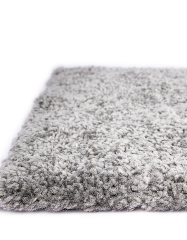 Gray 5' 3 x 5' 3 Solo Square Area Rug Thick Soft Touch Fluffy & Plush Shaggy Pile