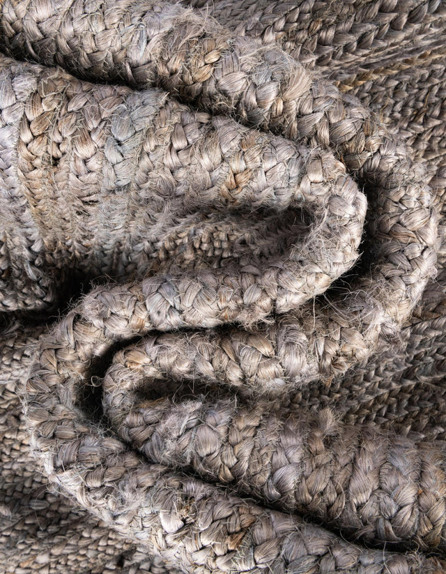 Gray 3' 3 x 5' 1 Braided Jute Oval Area Rug 100% Jute Hand Braided Natural Eco-Friendly Boho Style Carpet for Living Rooms Dining Office Space Dorms for Sale at Rug Engine
