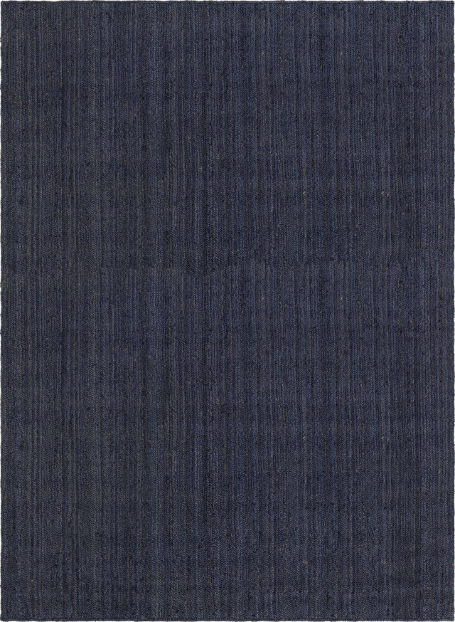 Navy Blue 12' 2 x 16' 1 Braided Jute Rectangle Area Rug 100% Jute Hand Braided Natural Eco-Friendly Boho Style Carpet for Living Rooms Dining Office Space Dorms for Sale at Rug Engine