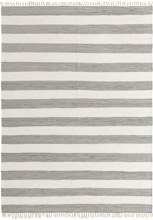 Gray 10' x 14' 1 Chindi Rag Rectangle Area Rug 100% Cotton All Natural Eco-Friendly Carpet Mat Decor for Homes for Sale at Rug Engine